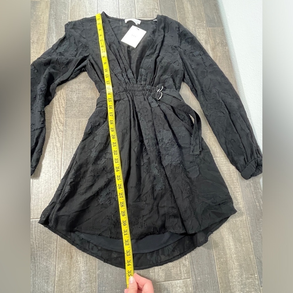 NEW A.L.C. Jezebel V Neck Double Belted Mini Dress - Picture 14 of 15